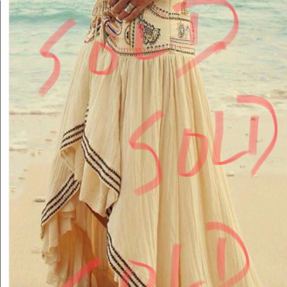 SOLD Bohemian asymmetric skirt